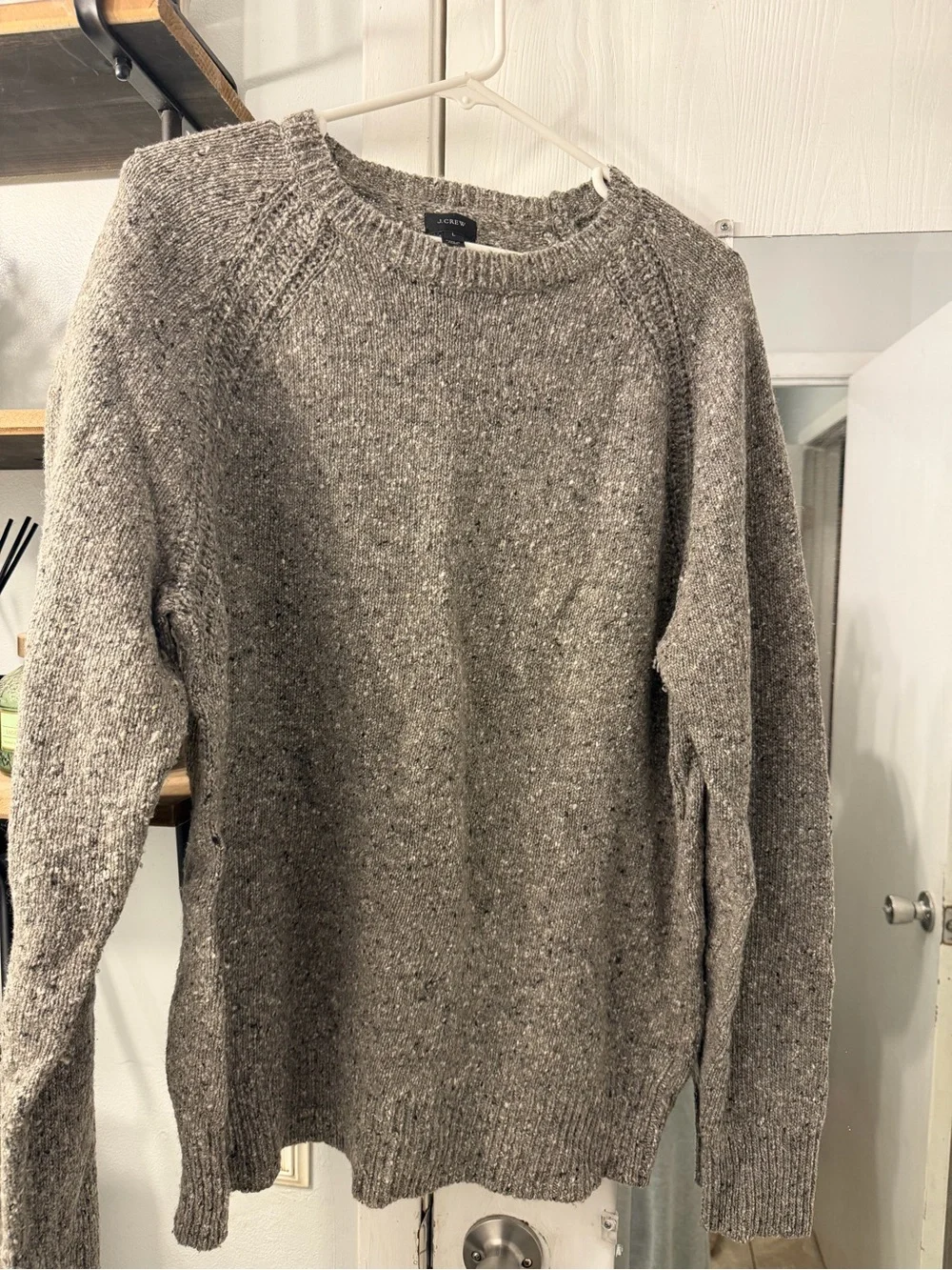 J. Crew Heather Gray Crewneck Sweater